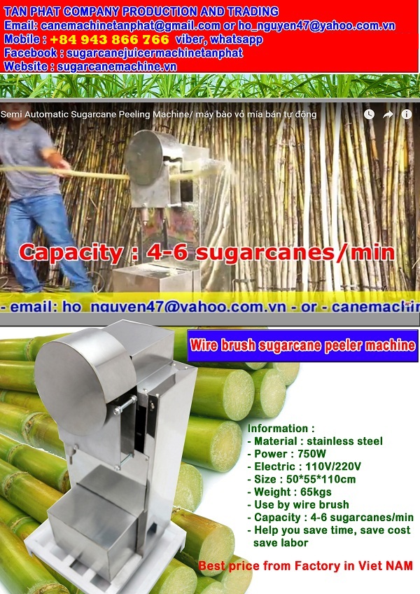 WIRE BRUSH SUGARCANE PEELING MACHINE HIGH QUALITY May ep n c c t d a T n Phat